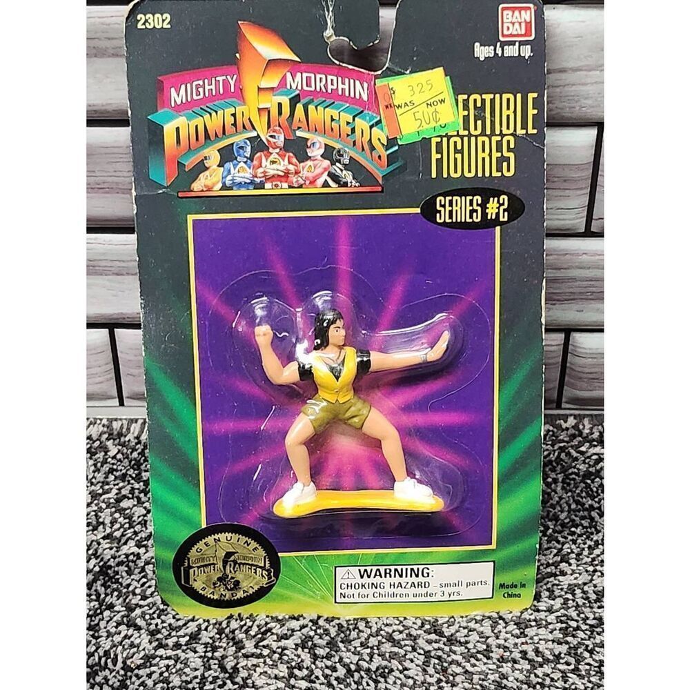 1994 Bandai Mighty Morphin Power Rangers Collectible Action Figures -yellow Rang